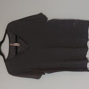 3/$10 Penningtons sheer grey/black tshirt